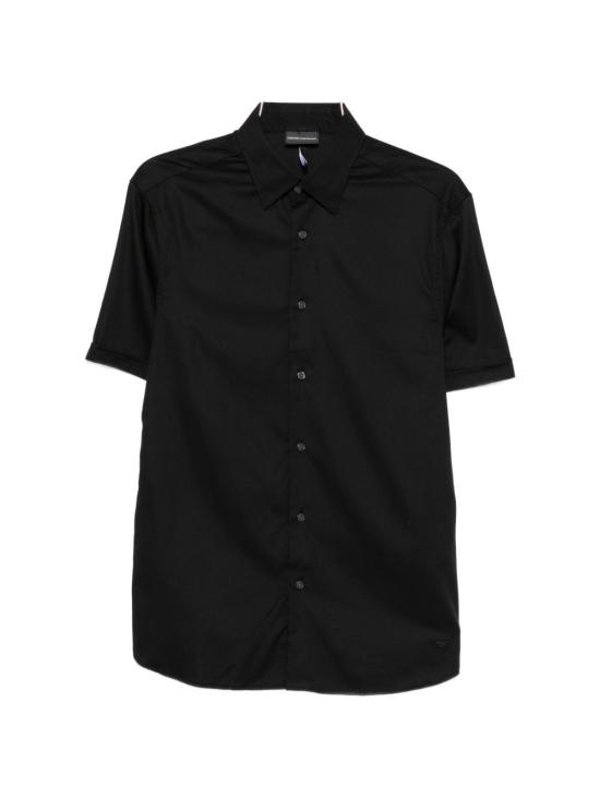 26FW 엠포리오 아르마니 반팔 셔츠 EM005124 AF23800UC001 BLACK