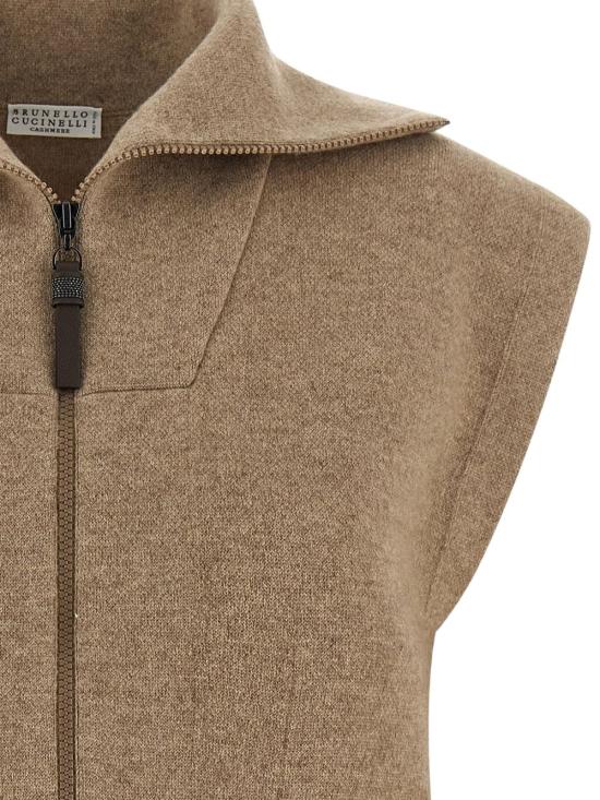 26FW 브루넬로 쿠치넬리 가디건 M12237846P C077 BROWN - BRUNELLO CUCINELLI