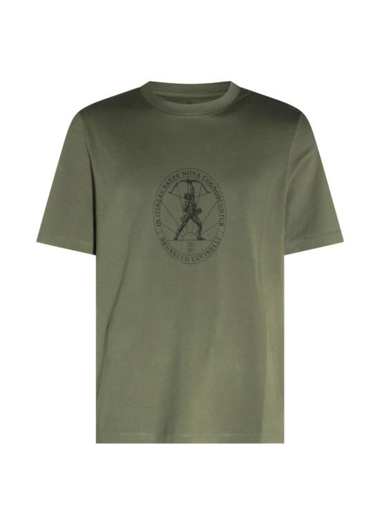 26FW 브루넬로 쿠치넬리 반팔 티셔츠 M0B138519 C9759 ARMY GREEN