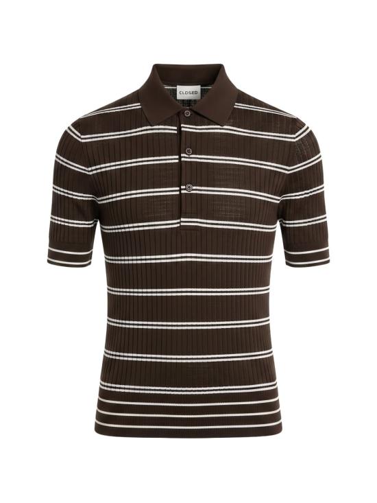 26FW 클로즈드 폴로 티셔츠 C96804 924ST963 BROWN - CLOSED