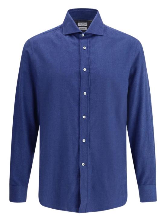 26FW 브루넬로 쿠치넬리 긴팔 셔츠 MY6370627 C018 NAVY