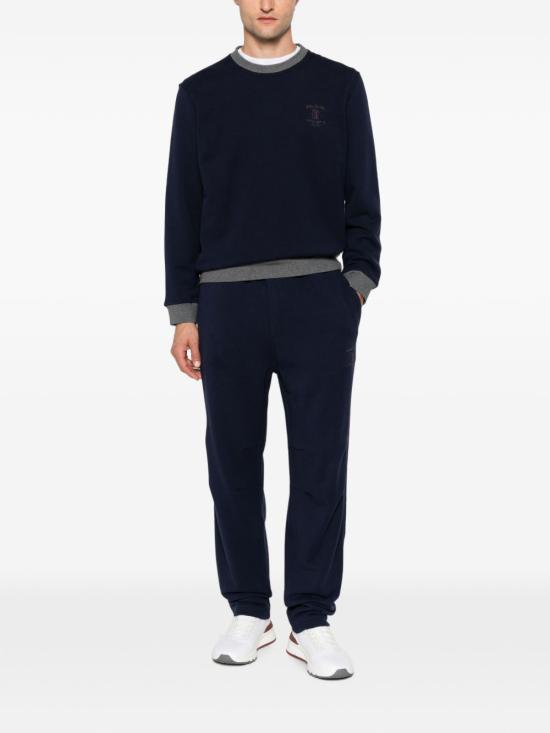 26FW 브루넬로 쿠치넬리 스트레이트 팬츠 MM8263388G CP160 NAVY - BRUNELLO CUCINELLI