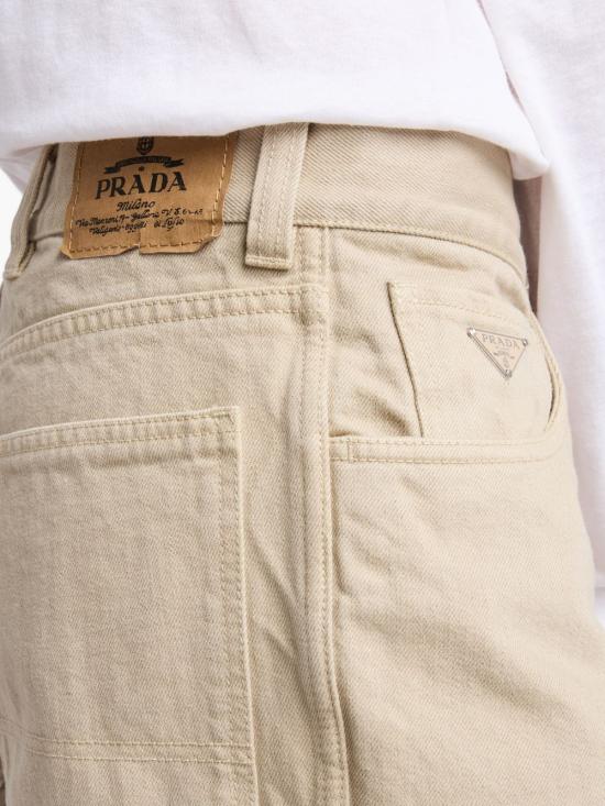 26FW 프라다 파이브포켓 올드 데님 진 GEP446 1954F0630 BEIGE - PRADA