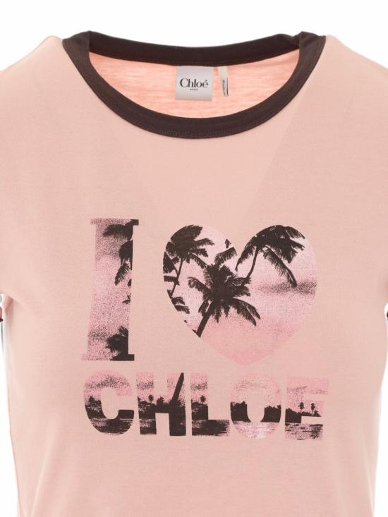 26FW 끌로에 반팔 티셔츠 CH26AJH26280 6D5 PINK - CHLOE