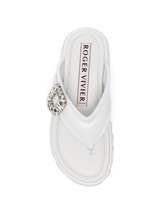 26FW 로저비비에 뮬/슬리퍼 RVW83245880 U05B001 WHITE - ROGER VIVIER