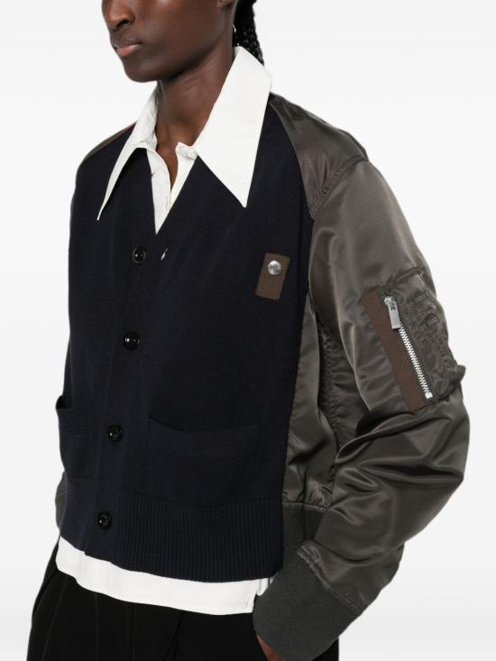 26FW 사카이 가디건 26 08586 233 NAVY - SACAI