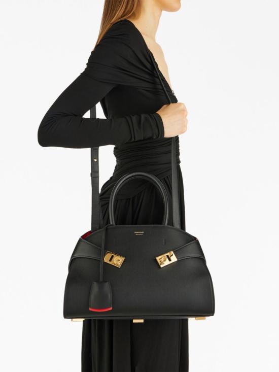 26FW 살바토레 페라가모 토트백 215608 767814008 BLACK - SALVATORE FERRAGAMO