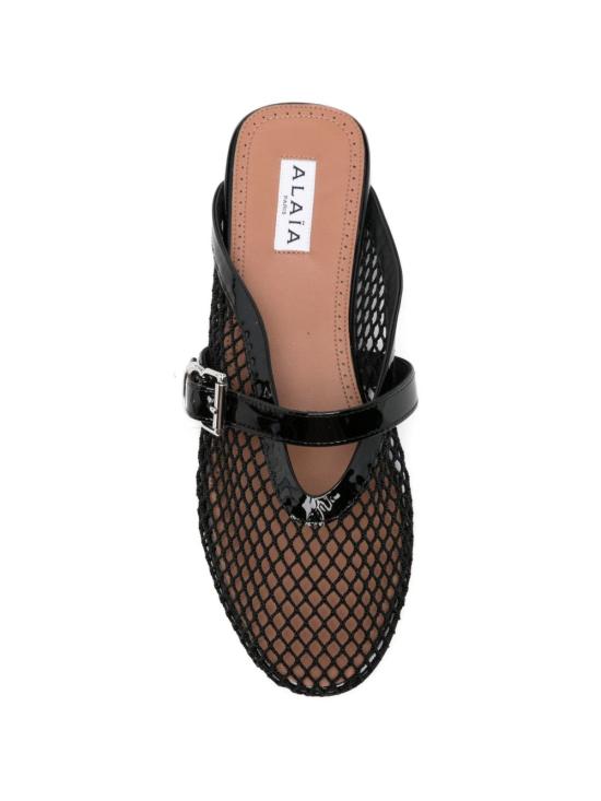 26FW 알라이아 뮬/슬리퍼 AA3A1035A028 999 BLACK - ALAIA