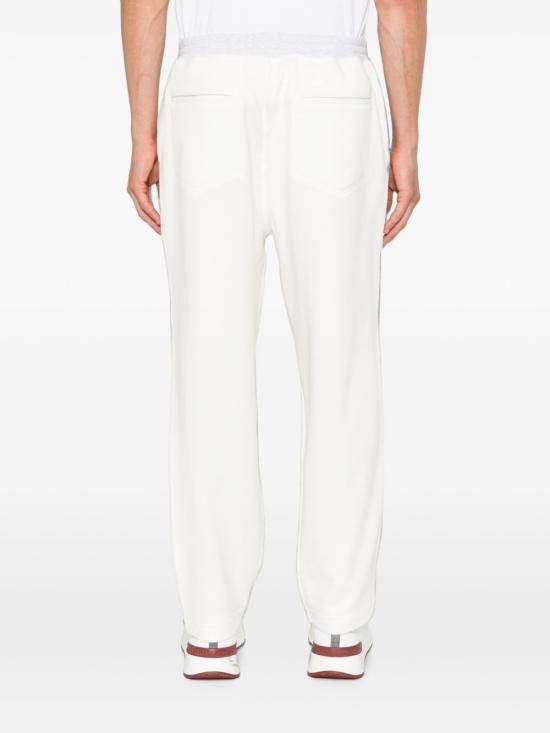 26FW 브루넬로 쿠치넬리 스트레이트 팬츠 MM8263388G CA819 WHITE - BRUNELLO CUCINELLI