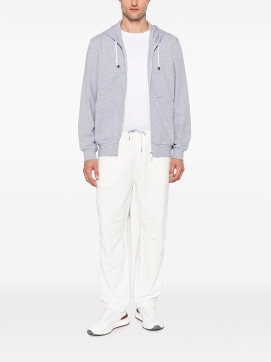26FW 브루넬로 쿠치넬리 스트레이트 팬츠 MM8263388G CA819 WHITE - BRUNELLO CUCINELLI