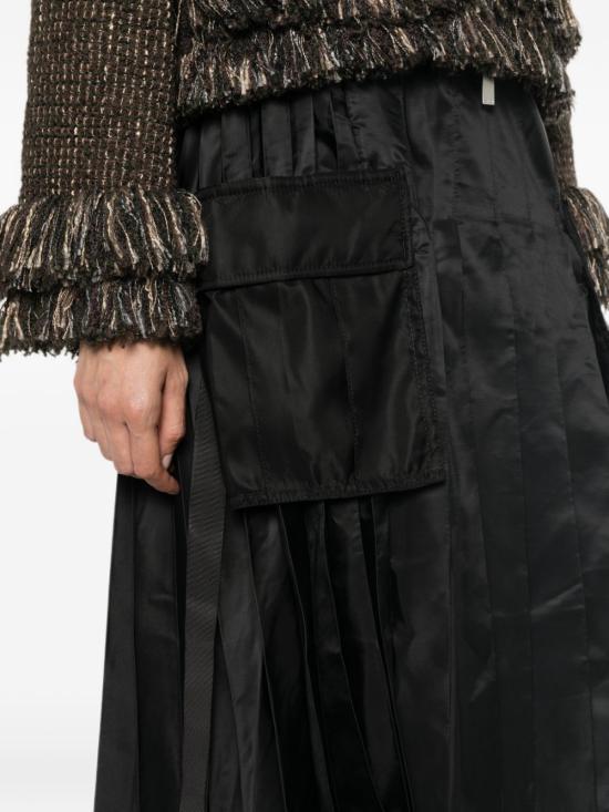 26FW 사카이 미디 스커트 26 08584 001 BLACK - SACAI