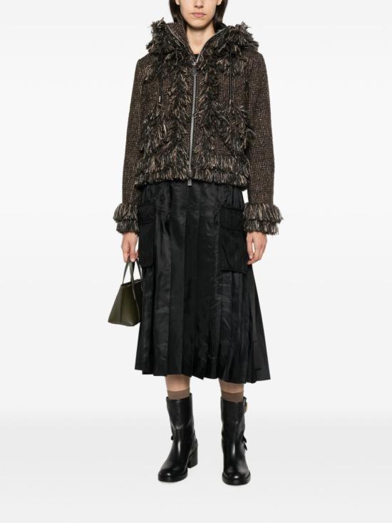 26FW 사카이 미디 스커트 26 08584 001 BLACK - SACAI