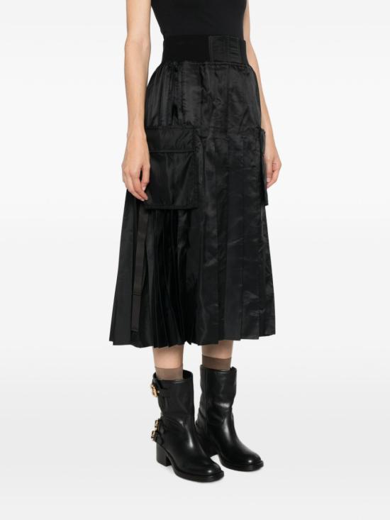 26FW 사카이 미디 스커트 26 08584 001 BLACK - SACAI