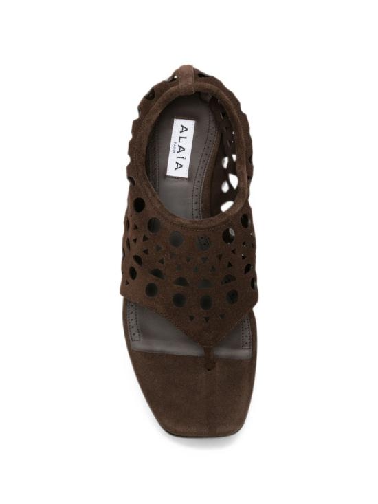 26FW 알라이아 샌들 AA3S1014I236 719 BROWN - ALAIA