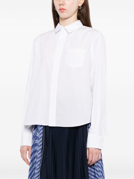 26FW 사카이 블라우스 SCW 365 101 WHITE - SACAI