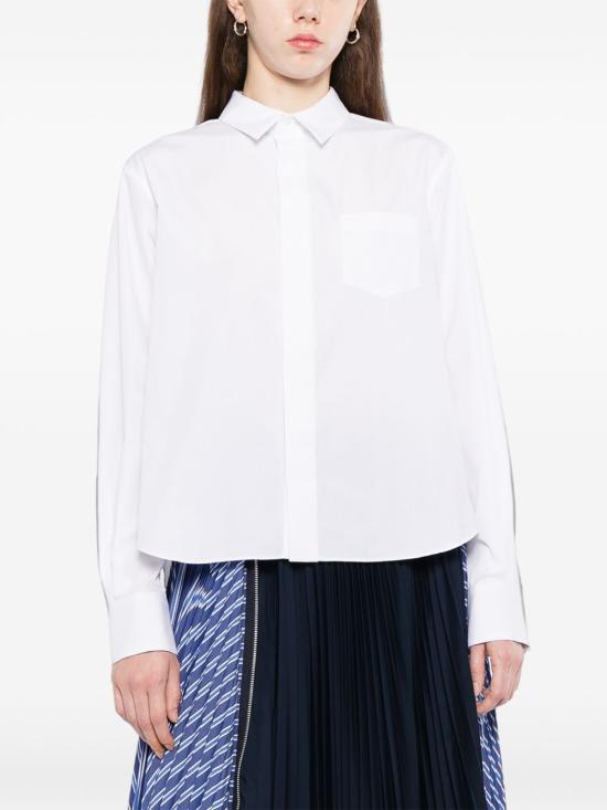 26FW 사카이 블라우스 SCW 365 101 WHITE - SACAI