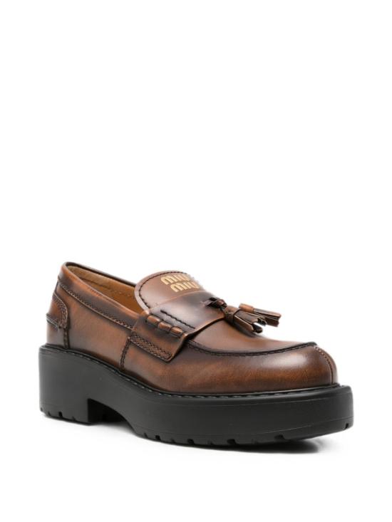 26FW 미우미우 로퍼 5D743E 3KY8F0038 BROWN - MIU MIU