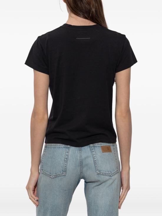 26FW MM6 메종마르지엘라 뉴메릭 코튼 저지 티셔츠 S52GC0327 M20258900 BLACK - MM6 MAISON MARGIELA