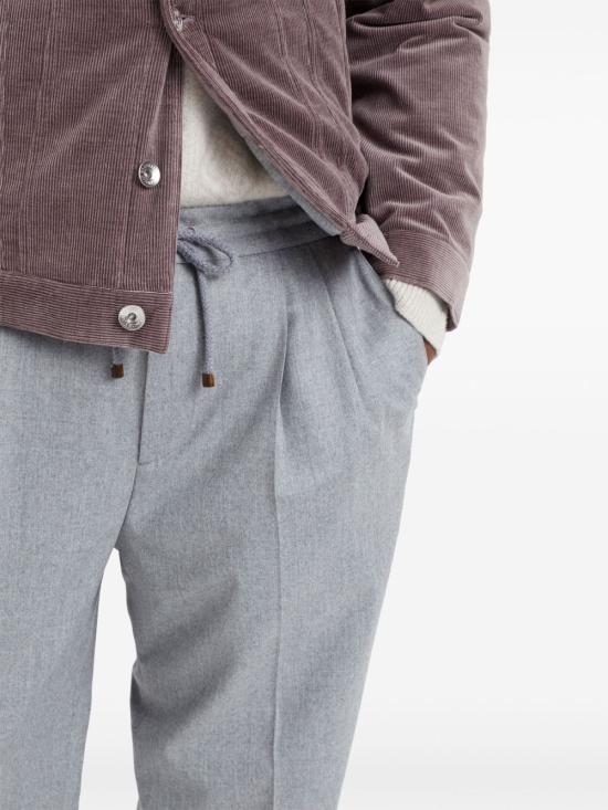 26FW 브루넬로 쿠치넬리 스트레이트 팬츠 ME226E1710 C272 GREY - BRUNELLO CUCINELLI
