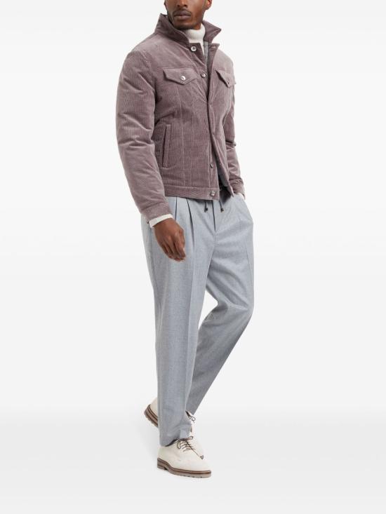 26FW 브루넬로 쿠치넬리 스트레이트 팬츠 ME226E1710 C272 GREY - BRUNELLO CUCINELLI
