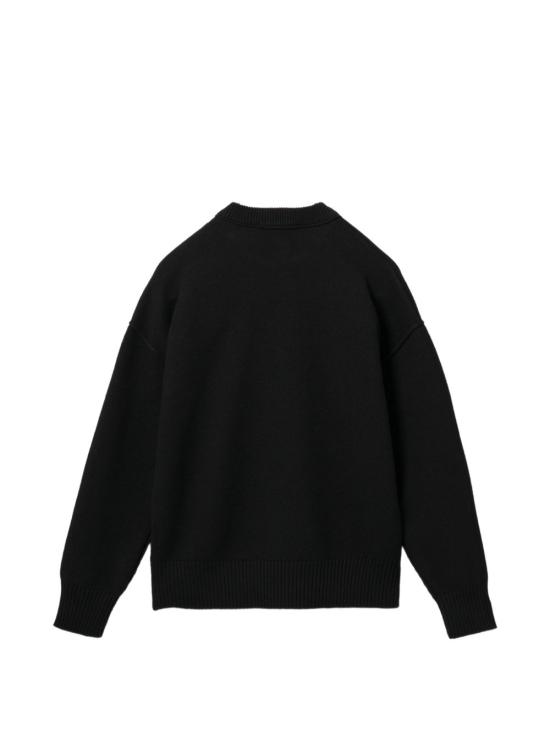 26FW 아미 빅 하트 울 크루넥 스웨터 UKS838 018009 BLACK - AMI