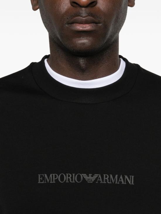 26FW 엠포리오 아르마니 긴팔 티셔츠 EM004541 AF10013MC540 BLACK - EMPORIO ARMANI