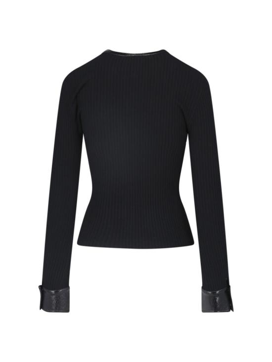 26FW 쿠레쥬 니트웨어 326MGI056FI00019999 Black - COURREGES