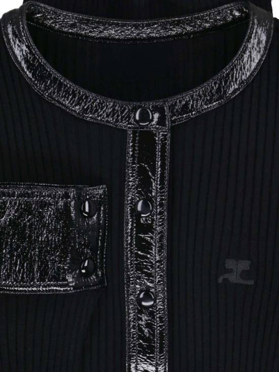 26FW 쿠레쥬 니트웨어 326MGI056FI00019999 Black - COURREGES