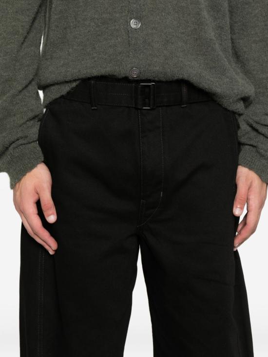 26FW 르메르 트위스트 벨티드 팬츠 PA326 LD1055999 BLACK - LEMAIRE