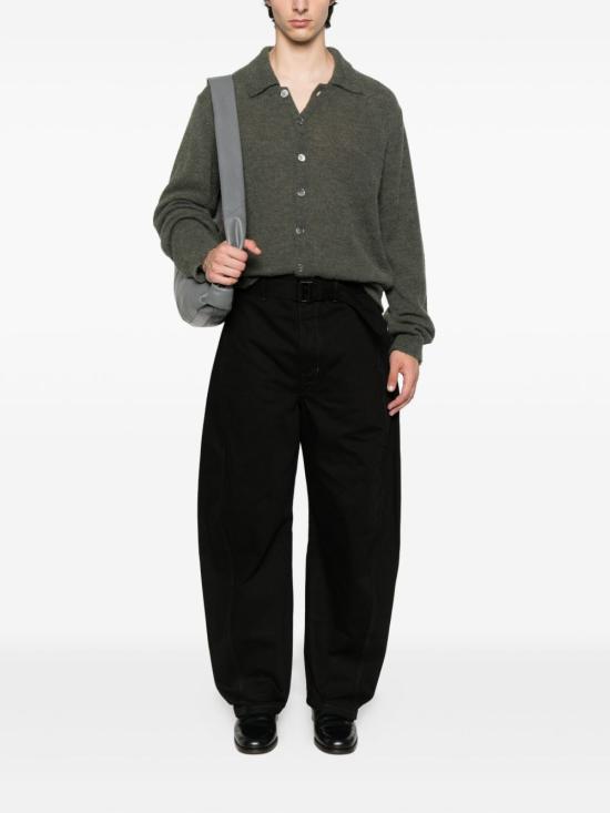 26FW 르메르 트위스트 벨티드 팬츠 PA326 LD1055999 BLACK - LEMAIRE