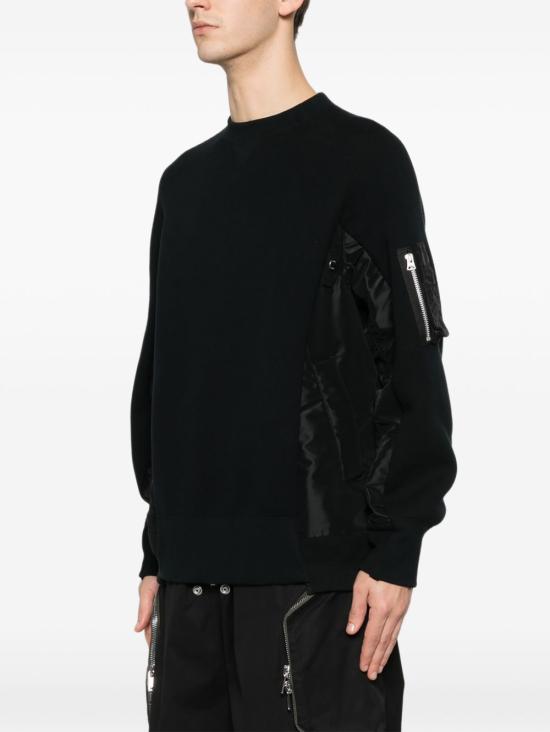 26FW 사카이 스웨터 SCM 326 002 BLACK - SACAI