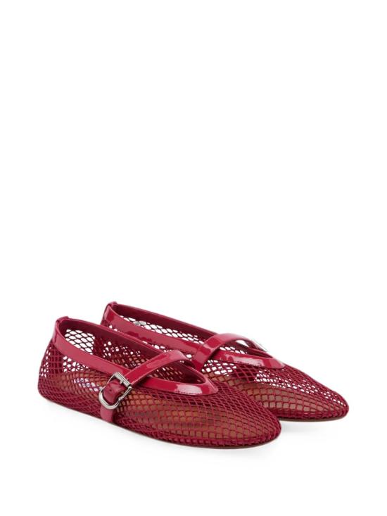 26FW 알라이아 피쉬넷 발레 플랫 AA3A029TK007 U18 RED - ALAIA