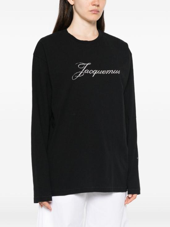 26FW 자크뮈스 긴팔 티셔츠 TSU00351D AJ00289990 BLACK - JACQUEMUS