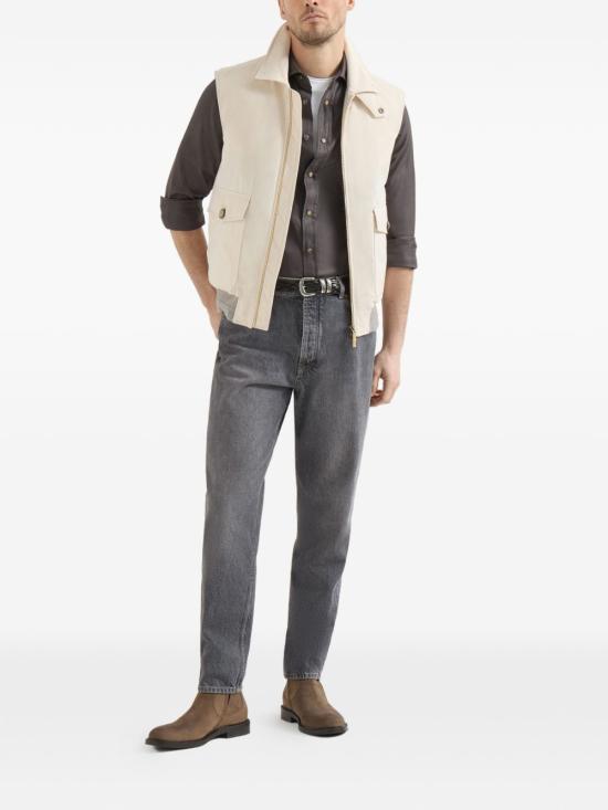 26FW 브루넬로 쿠치넬리 데님 팬츠 M229PO2090 C1473 GREY - BRUNELLO CUCINELLI