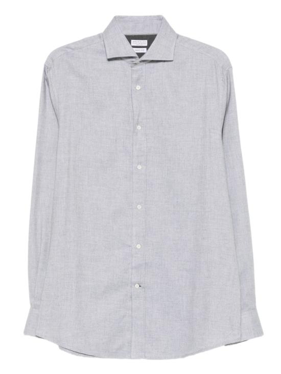 26FW 브루넬로 쿠치넬리 긴팔 셔츠 MY6370627 C045 GREY