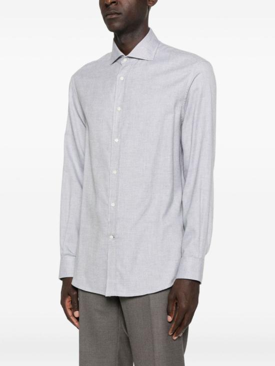 26FW 브루넬로 쿠치넬리 긴팔 셔츠 MY6370627 C045 GREY - BRUNELLO CUCINELLI