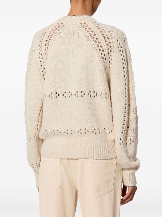 26FW 이자벨마랑에뚜왈 루체 풀오버 오픈워크 울 스웨터 PU0938FA D3L02E 23EC ECRU - ISABEL MARANT ETOILE