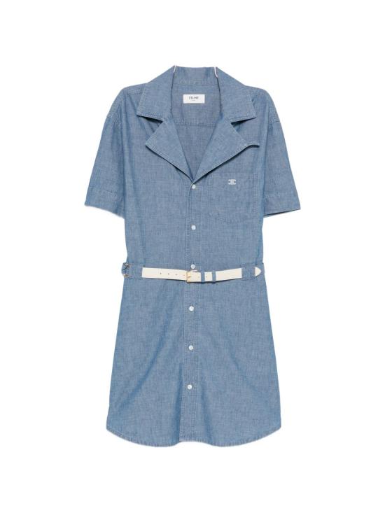 26FW 셀린느 숏 원피스 RR0MB2N68 GGG4 LIGHT BLUE