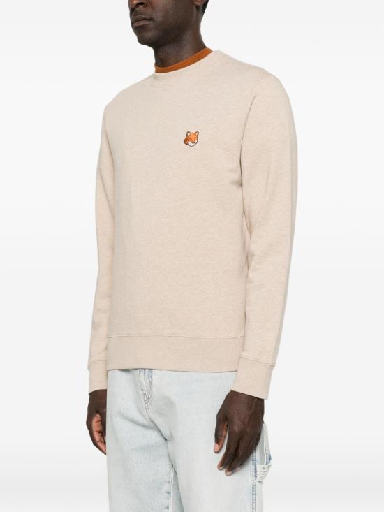 26FW 메종키츠네 폭스 헤드 레귤러 폴로 티셔츠 PM00303 KM03400604 BEIGE - MAISON KITSUNE