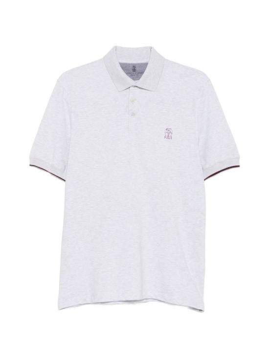 26FW 브루넬로 쿠치넬리 피케 폴로 셔츠 ME8548788 CXK16 Avorio
