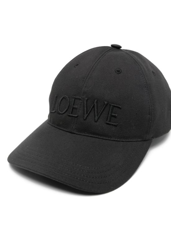 26FW 로에베 로고 자수 캡 K820358 X681100 BLACK - LOEWE