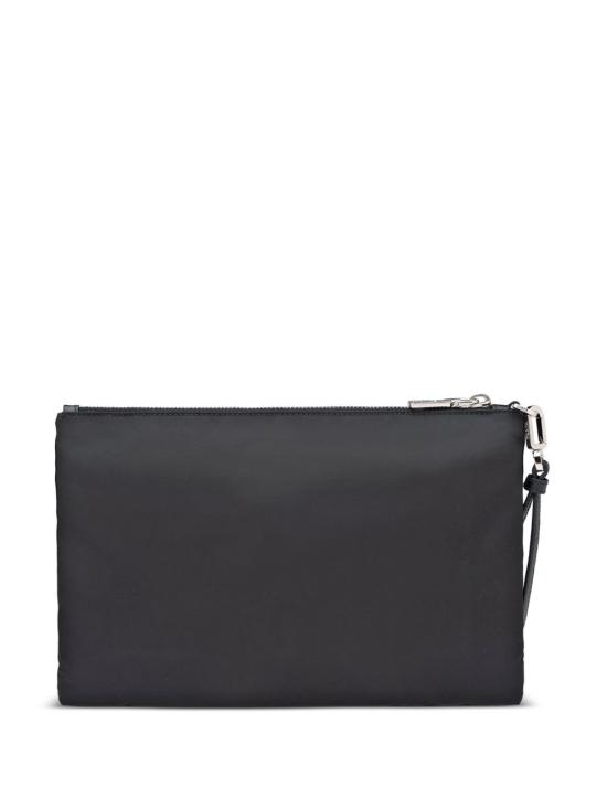 26FW 프라다 리나일론 앤 사피아노 레더 파우치 2NH006 2DMHF0002 BLACK - PRADA