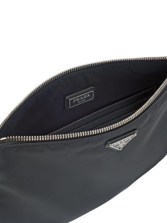 26FW 프라다 리나일론 앤 사피아노 레더 파우치 2NH006 2DMHF0002 BLACK - PRADA