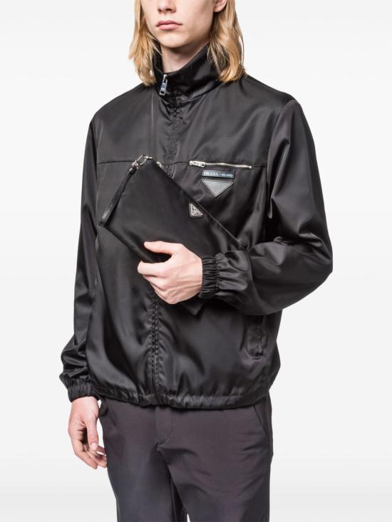 26FW 프라다 리나일론 앤 사피아노 레더 파우치 2NH006 2DMHF0002 BLACK - PRADA