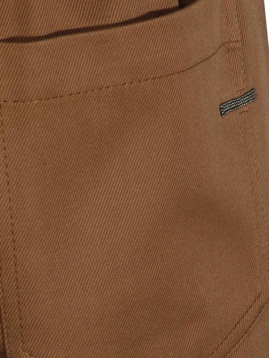 26FW 브루넬로 쿠치넬리 스트레이트 팬츠 MP126P8417 C9812 BROWN - BRUNELLO CUCINELLI