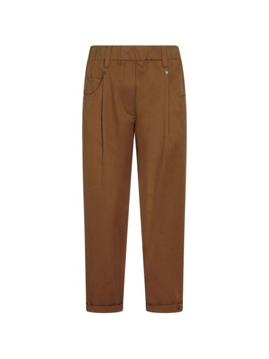 26FW 브루넬로 쿠치넬리 스트레이트 팬츠 MP126P8417 C9812 BROWN