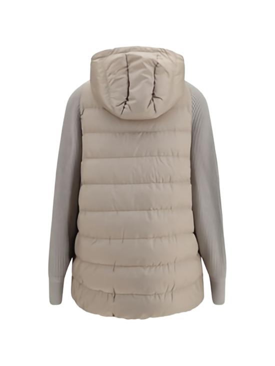 26FW 브루넬로 쿠치넬리 나일론 후드 다운 재킷 MD5987779P C7958 GREY - BRUNELLO CUCINELLI
