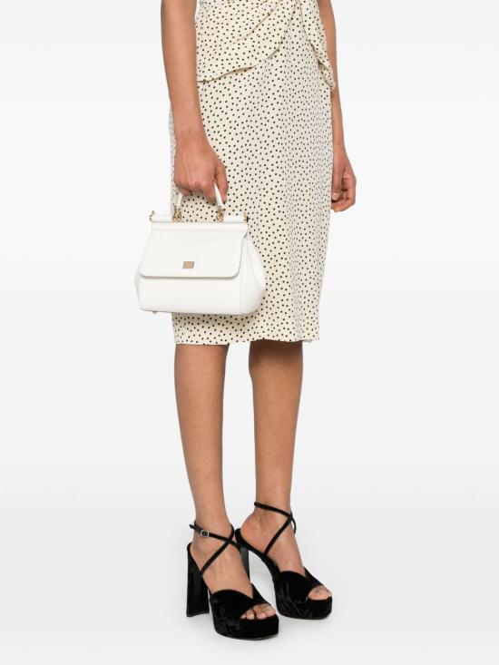 26FW 돌체앤가바나 미디움 시실리 핸드백 BB6003 B100180001 WHITE - DOLCE & GABBANA