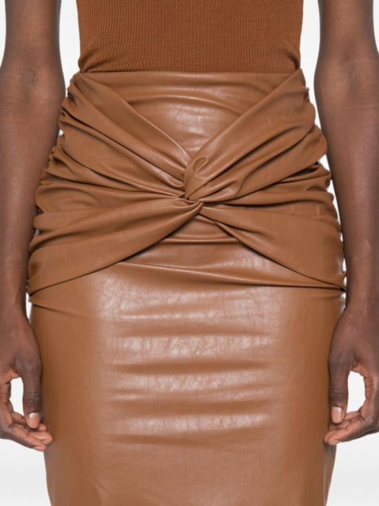 26FW 엘리자베타프랜치 미디 스커트 GO21966E2 FK3 BROWN - ELISABETTA FRANCHI