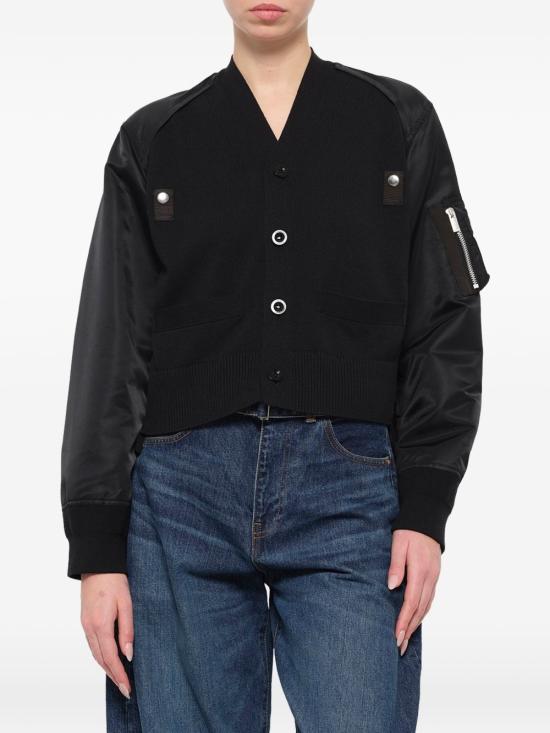 26FW 사카이 가디건 26 08586 001 BLACK - SACAI